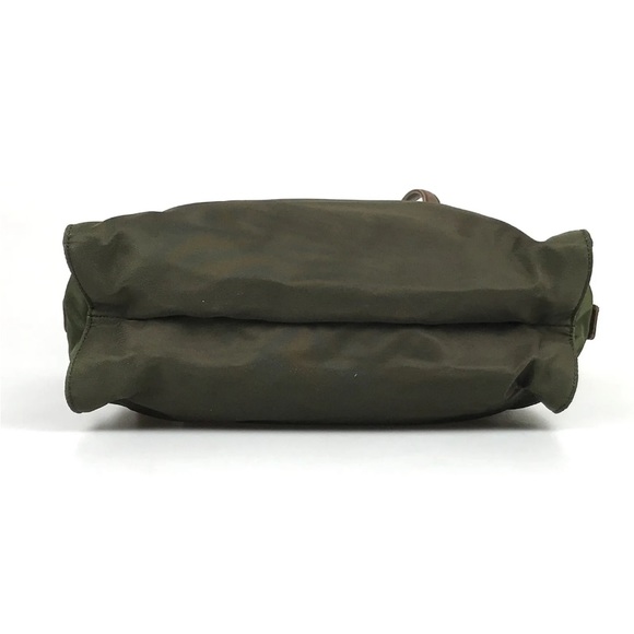 Prada Dark Khaki Green Nylon Shoulder Bag - Picture 6 of 10